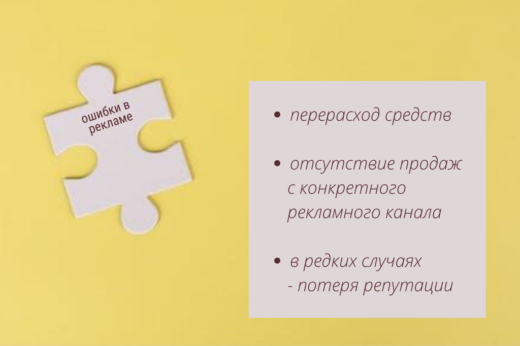 Основные последствия ошибок в рекламе Ошибки в рекламе